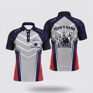 Strike Custom Bowling For Men Polo Shirt